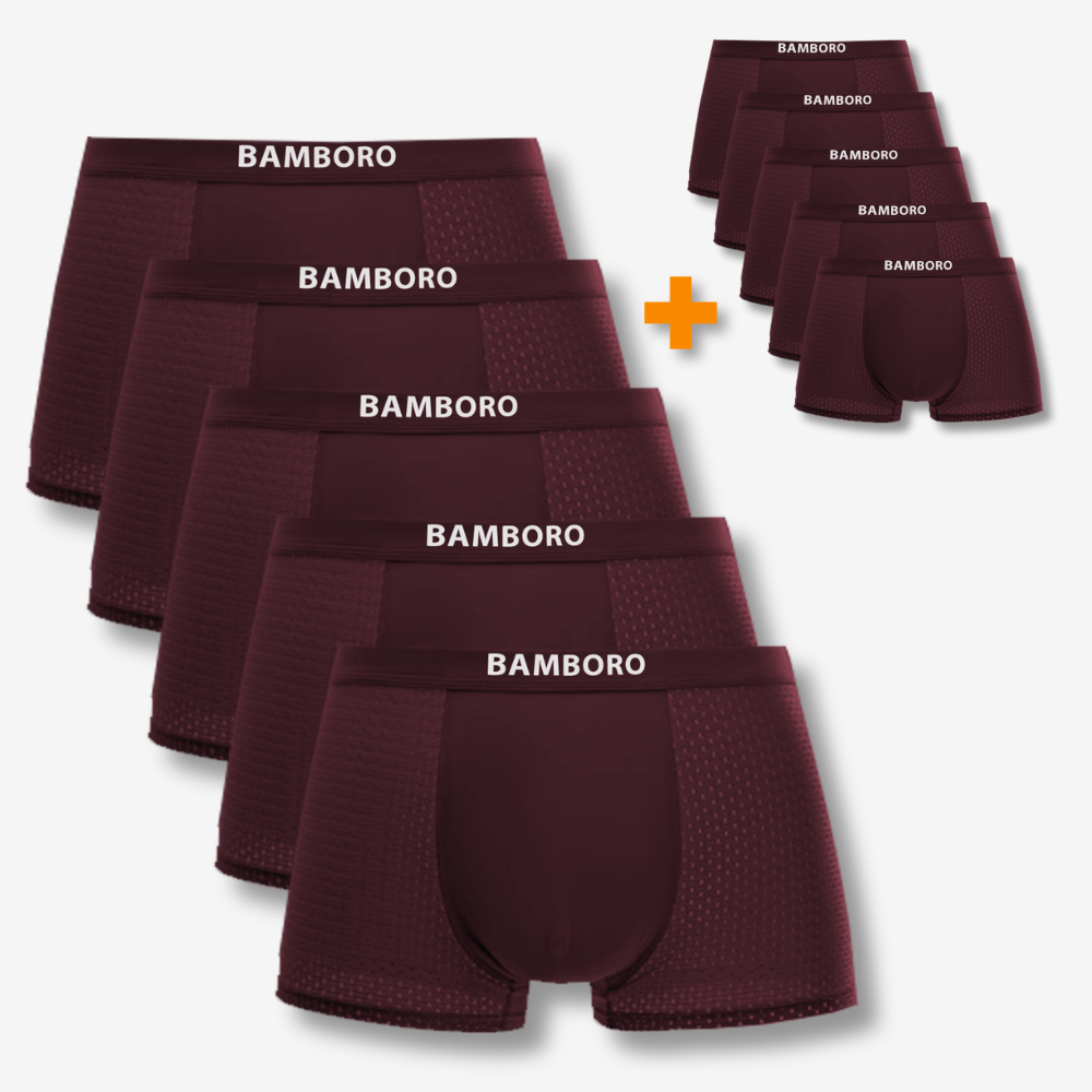 Bamboro Bamboo Boxers | Multi-pack | Red